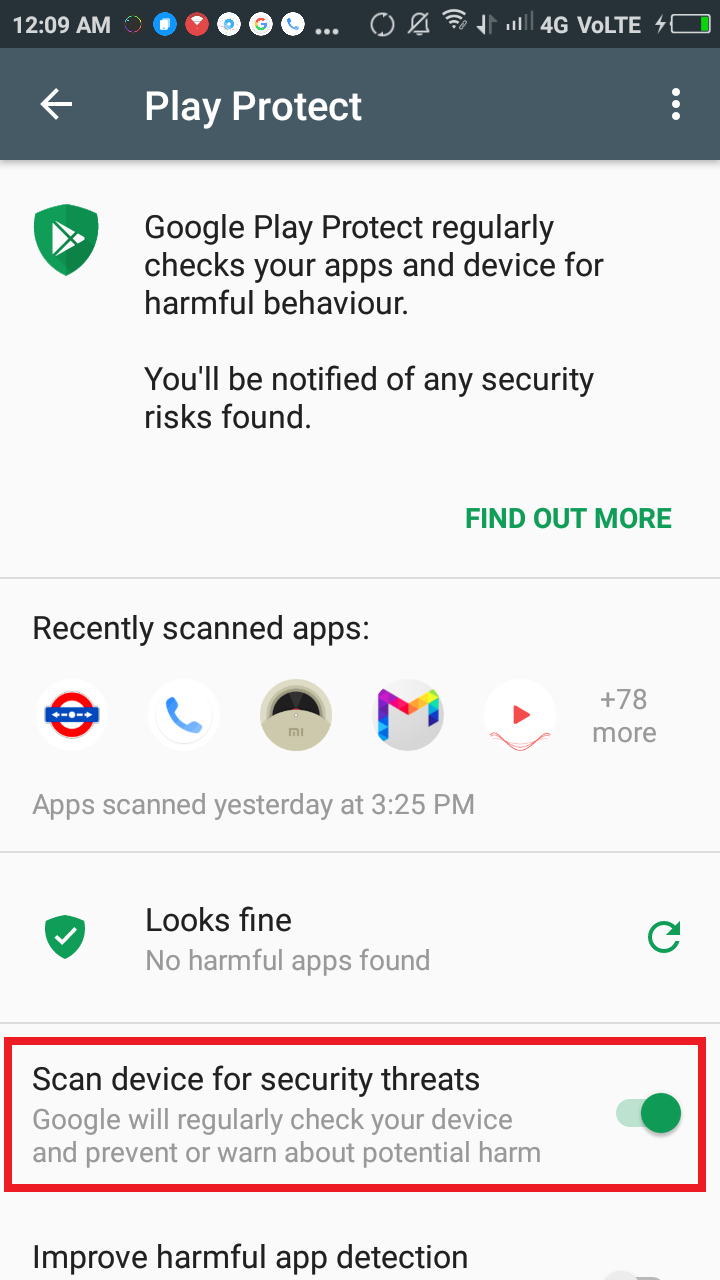 google play protect Rummy Placed